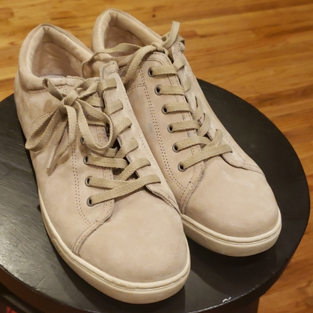 UGG Beige Suede Sneakers Size 12